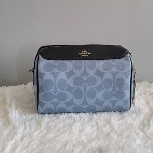 ❗️PRICE DROP ALERT❗COACH Bennet Crossbody Mini Satchel in Light Denim Canvas Bag